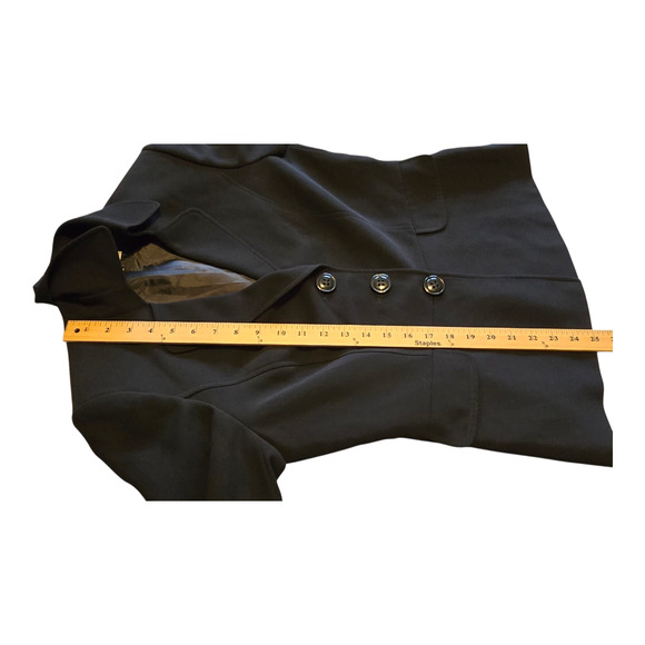 Tahari Arthur S Levine Blazer Womens Size 10 Black Single Breasted Lined Career - Picture 10 of 10